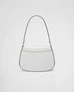 Prada Cleo Small Gloss Leather Flip Shoulder Bag