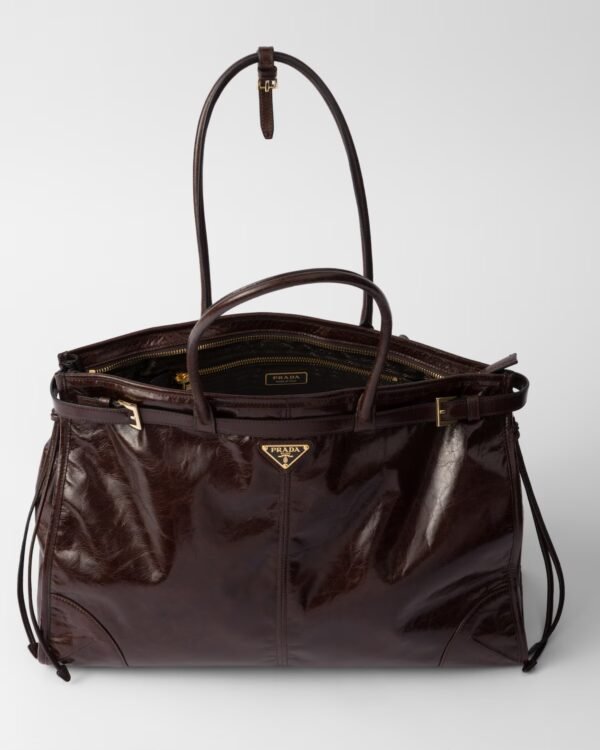 Prada Bonnie Oversized Leather Handbag