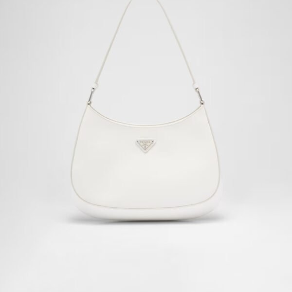 Prada Cleo Glossy Leather Shoulder Bag