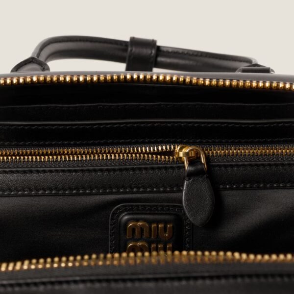 Arcadie Leather  Large Handbag Black Color