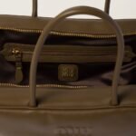 Leather Beau Handbag Tundra Color